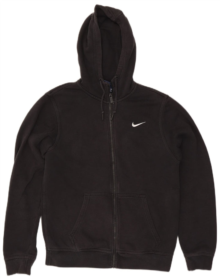 Ανδρικό πουλόβερ Nike με φερμουάρ, μικρό μαύρο βαμβακερό