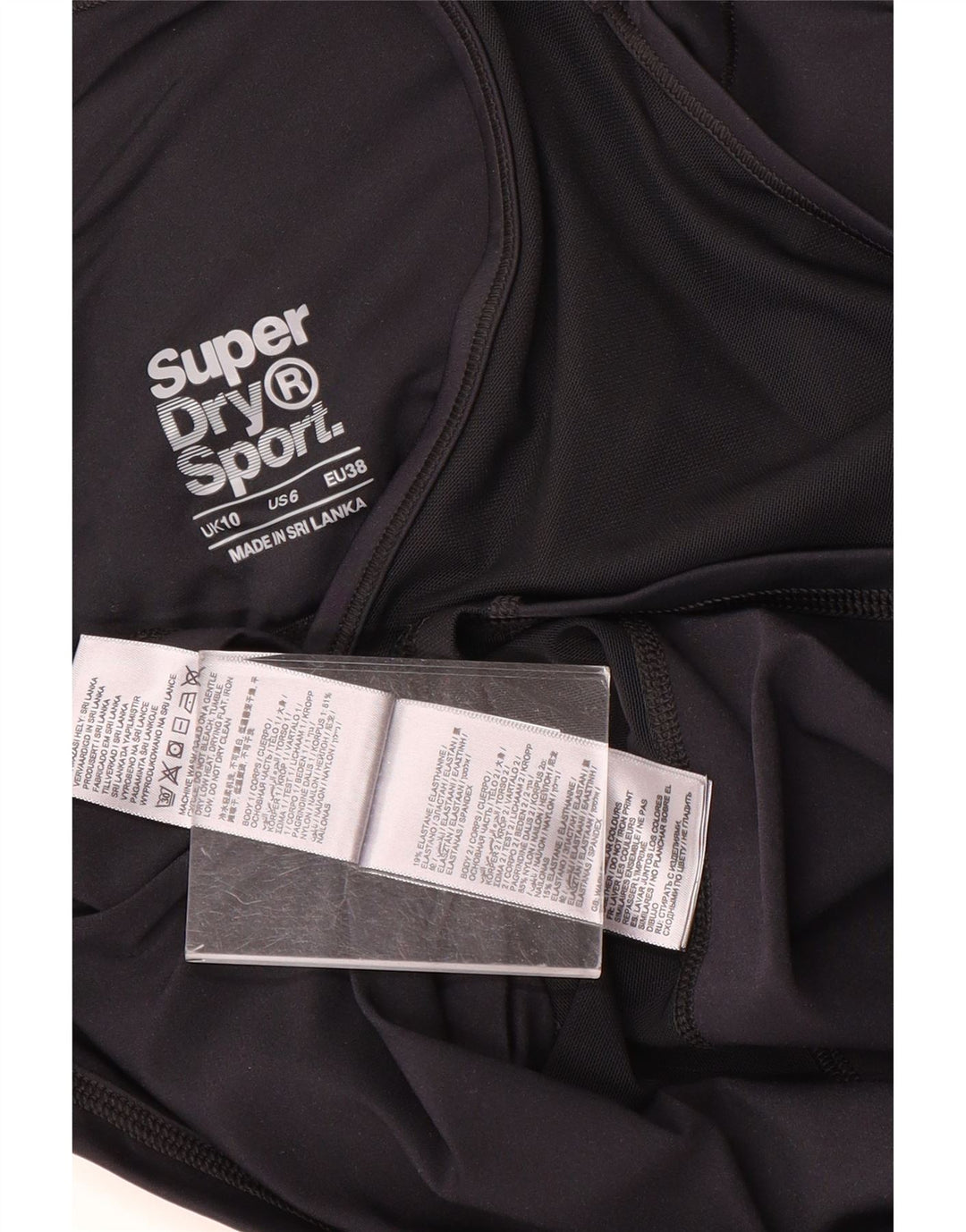 Γυναικείο γραφικό γιλέκο Superdry Top UK 10 Small Black Nylon