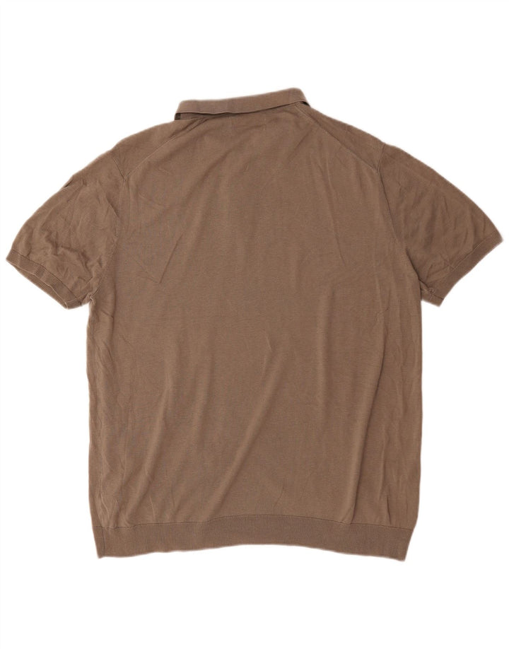 Marks & Spencer Ανδρικό πουκάμισο Polo Autograph XL Grey Silk