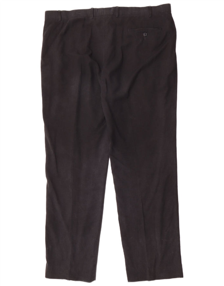 Marks & Spencer Ανδρικό παντελόνι με καρφίτσα W42 L33 Navy Blue Lyocell