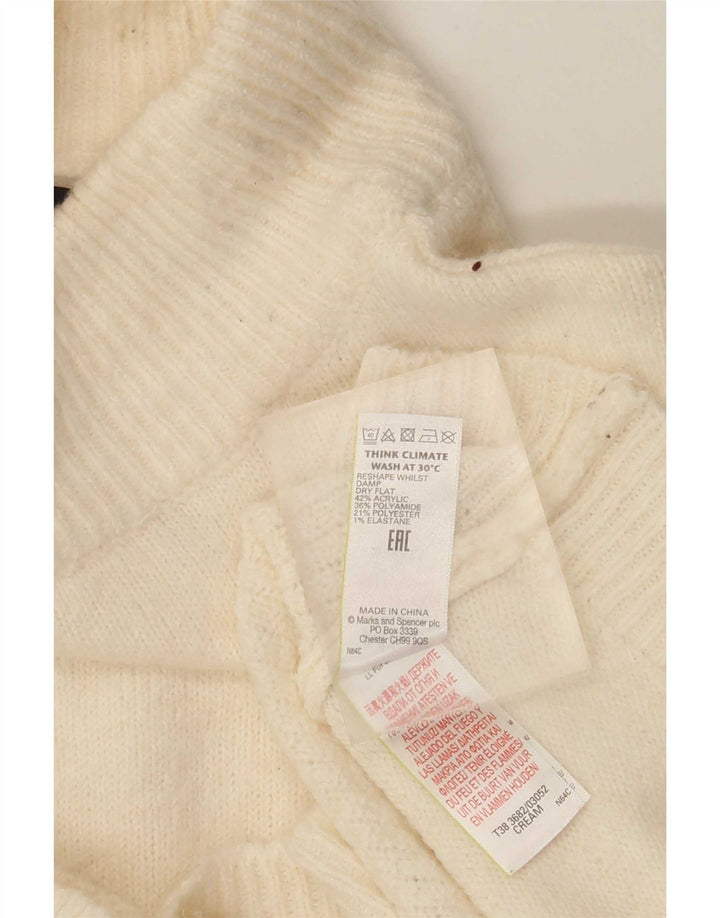 Marks & Spencer Γυναικείο πουλόβερ με λαιμό χελώνα UK 10 Small Beige