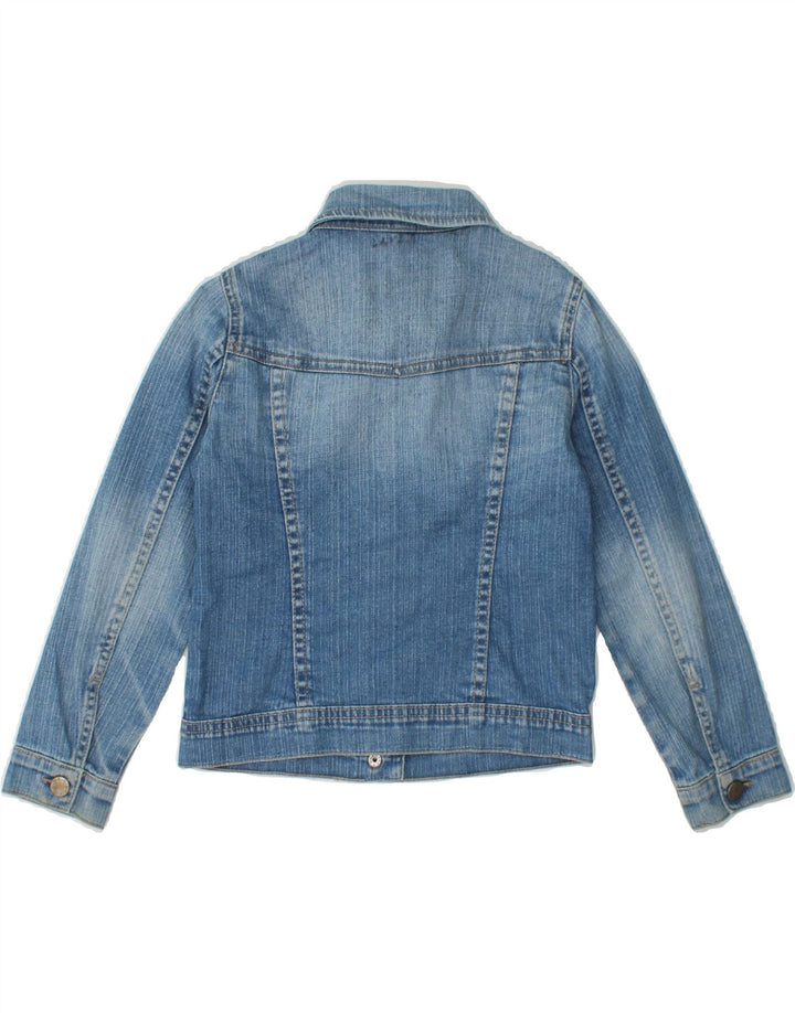 BENETTON Girls Denim Jacket 5-6 Years Blue Vintage Benetton and Second-Hand Benetton from Messina Hembry 