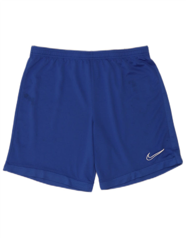 Ανδρικό αθλητικό σορτς Nike Dri Fit με μεγάλο μπλε πολυεστέρα