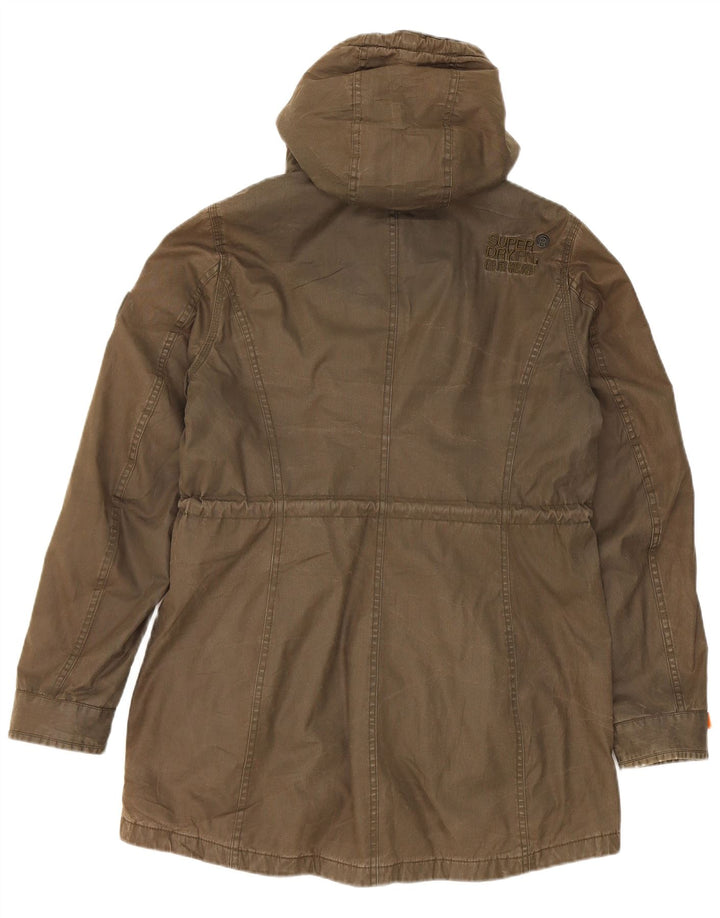 Superdry Ανδρικό μπουφάν Parka με κουκούλα UK 40 Large Khaki Polyester