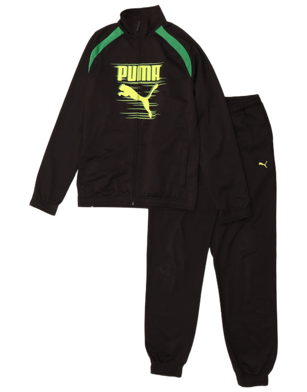 Puma Boys Graphic Full αθλητική φόρμα 15-16 ετών Μαύρο Colourblock