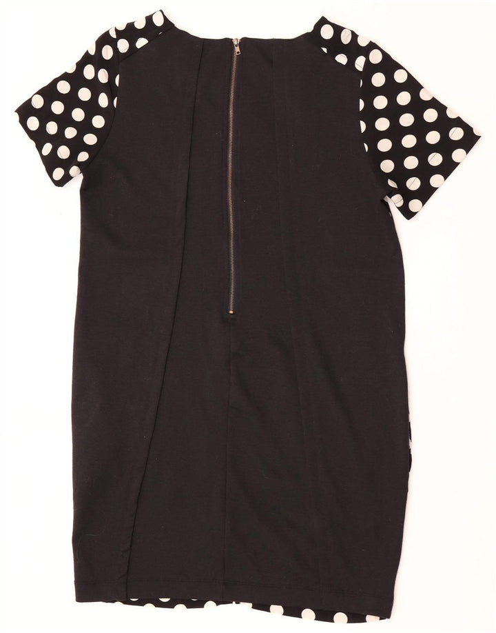 Zara Γυναικείο φόρεμα Shift UK 12 Medium Black Pot Polyester