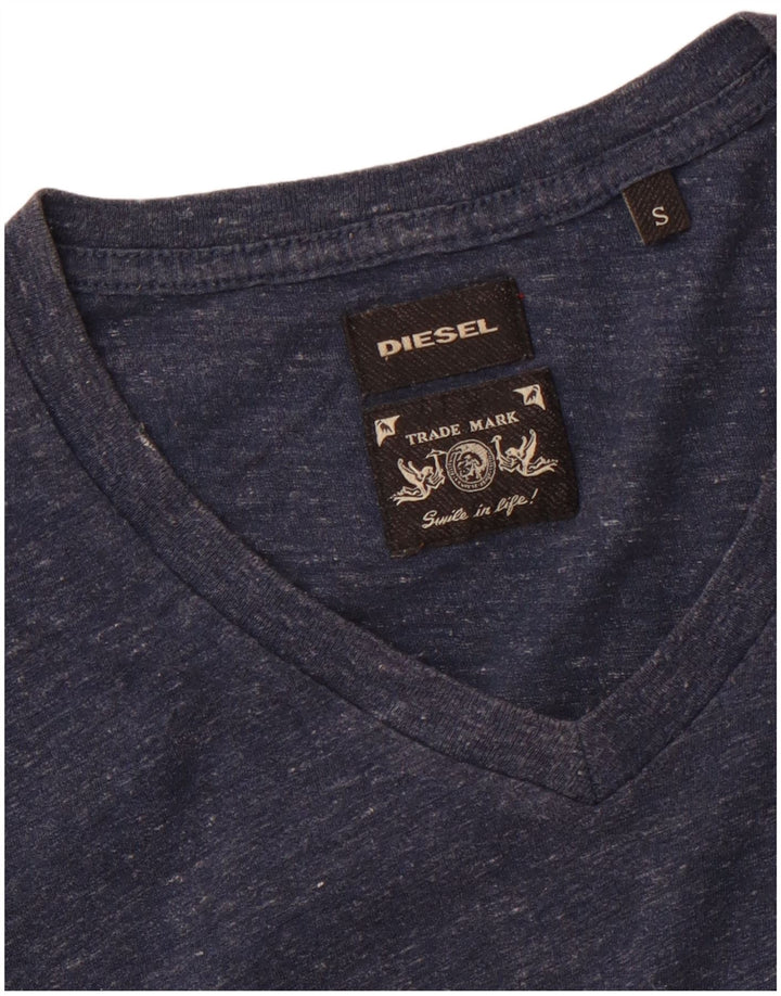 Ανδρικό T-Shirt DIESEL Top Small Navy Blue Flecked
