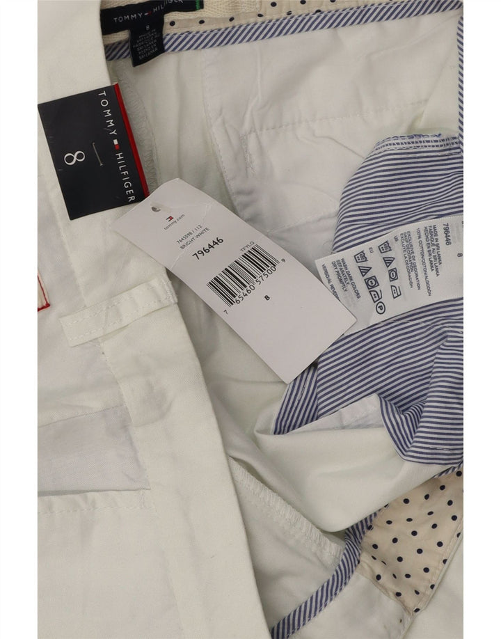Tommy Hilfiger Γυναικείο Σορτς Chino US 8 Medium W32 Λευκό βαμβακερό