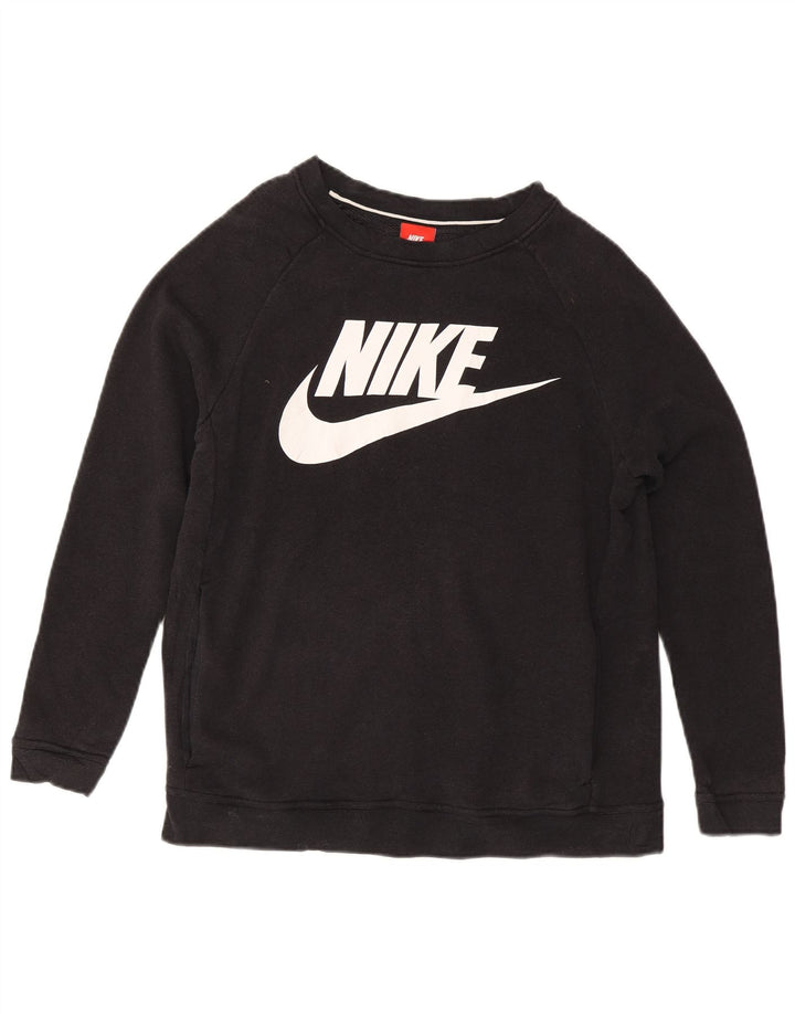Γυναικείο γραφικό φούτερ Nike Jumper UK 14 Medium Black