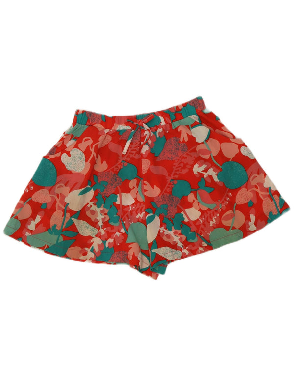 John Lewis Girls κανονικό casual σορτς 11-12 ετών W24 Κόκκινο φλοράλ πολυεστέρας