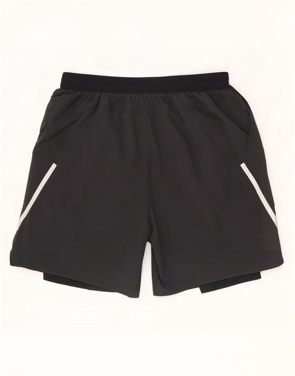 Ανδρικό αθλητικό σορτς Nike Dri Fit με μεγάλο γκρι χρώμα από πολυεστέρα