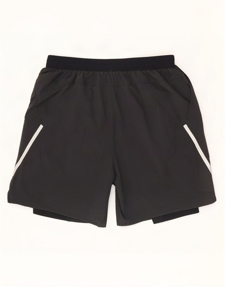 Ανδρικό αθλητικό σορτς Nike Dri Fit με μεγάλο γκρι χρώμα από πολυεστέρα
