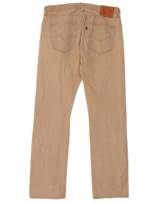 Levi's Mens 501 Straight Casual Παντελόνι W36 L34 Beige