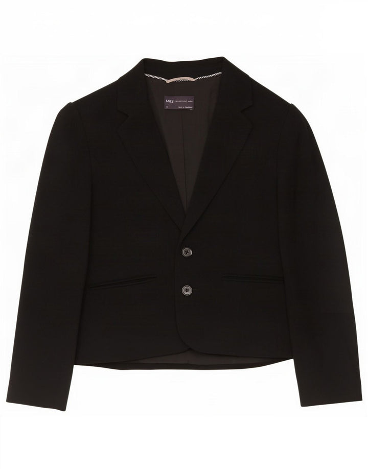Marks & Spencer Γυναικείο Μπουφάν Blazer UK 6 XS Μαύρο Πολυεστέρας με 2 κουμπιά