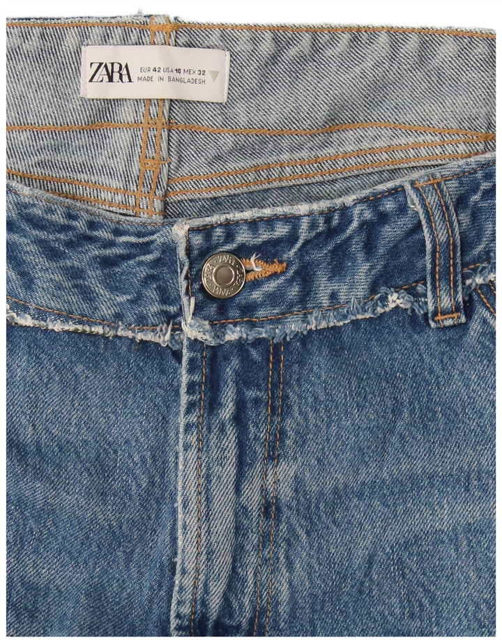 Zara Γυναικείο Straight Jeans EU 42 Large W32 L27 Blue