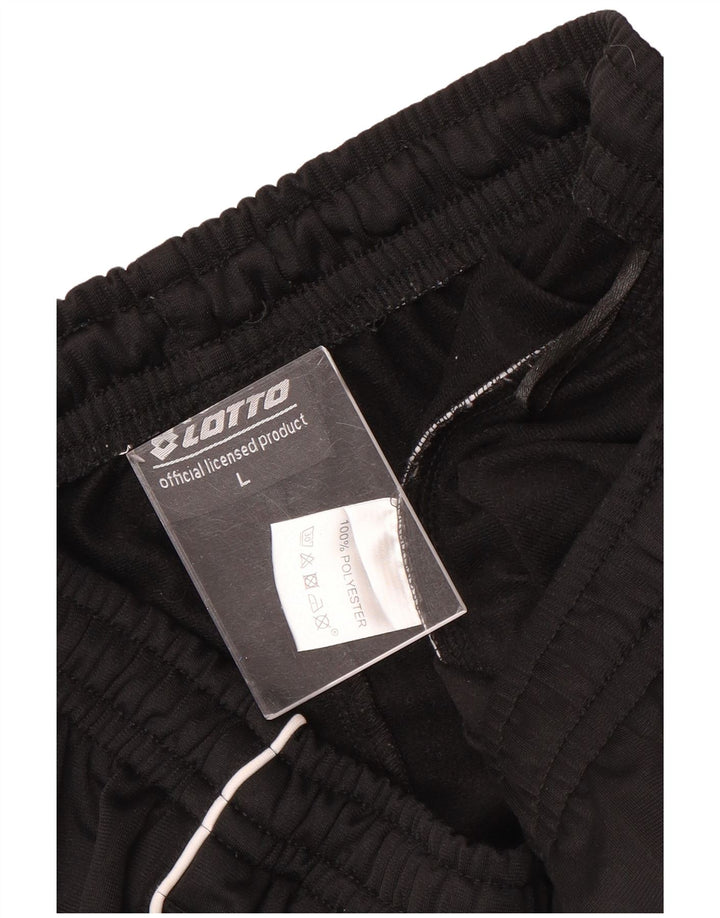 Ανδρική φόρμα Lotto Παντελόνι Joggers Μεγάλο Μαύρο Πολυεστέρα