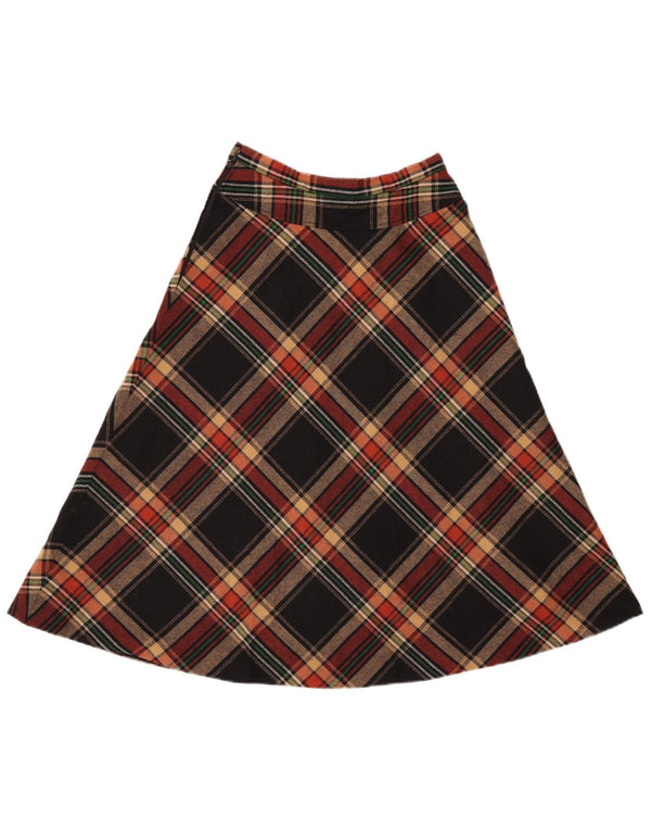 GERARD PASQUIER Γυναικεία φούστα σε γραμμή Α W24 XS Μαύρη Check Polyester