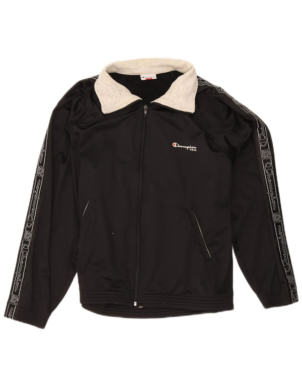 Ανδρική φόρμα Champion Graphic Top Jacket Large Black Polyester