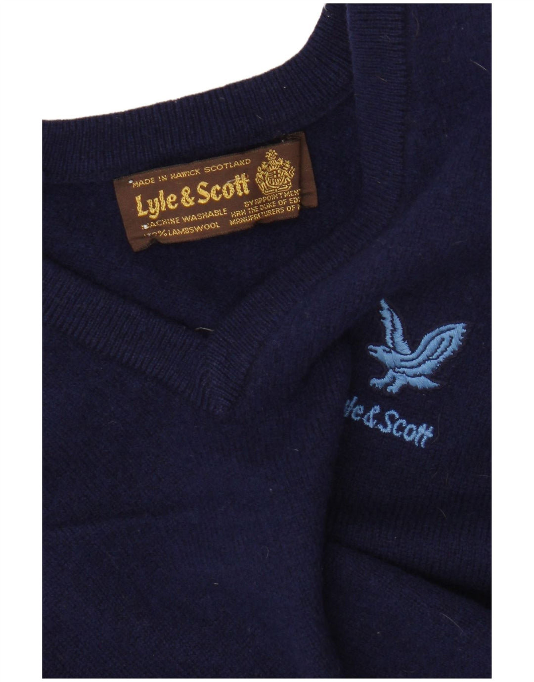 Ανδρικό φανελάκι Lyle & Scott Tank Top Μικρό μάλλινο μπλε ναυτικό