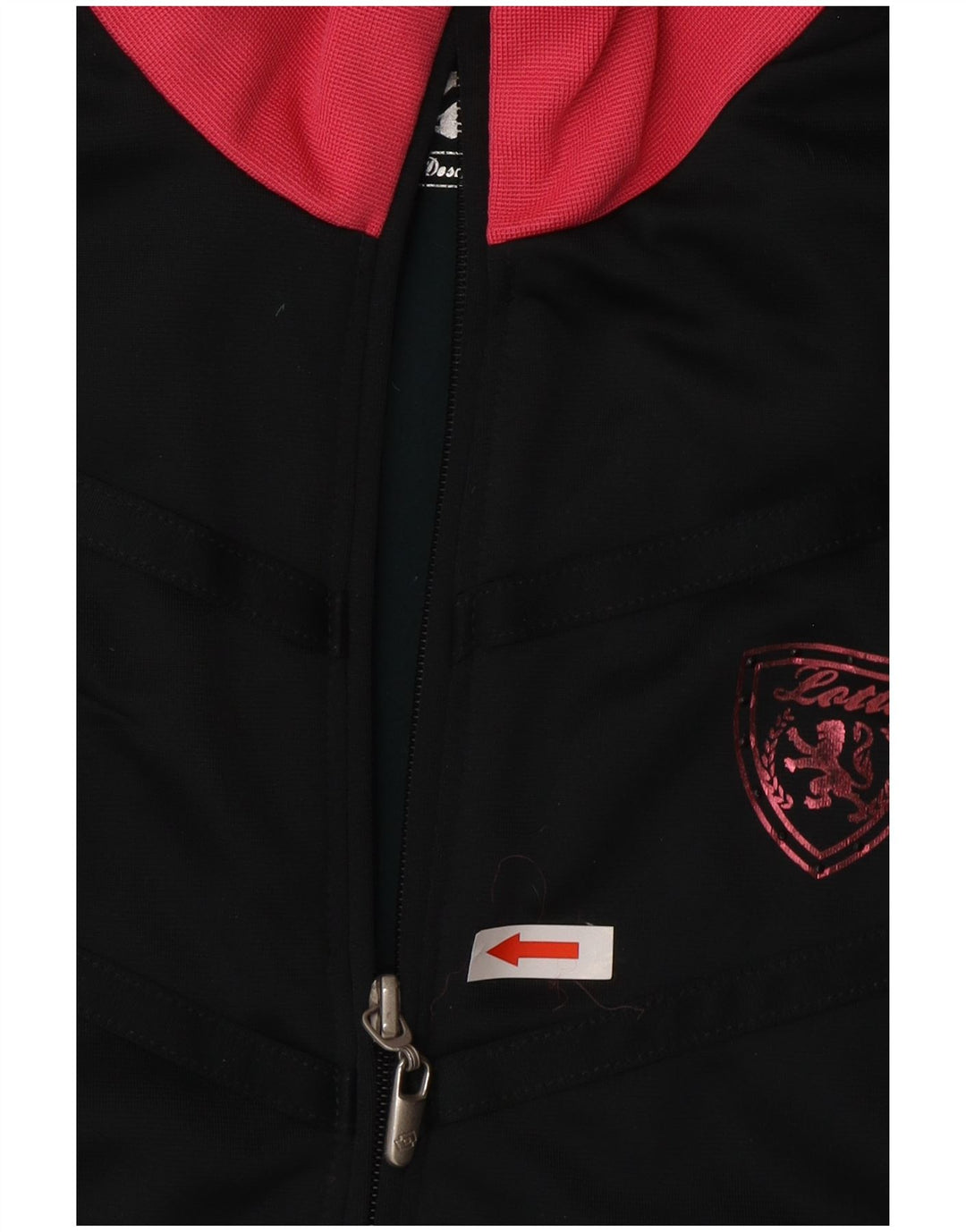 Γυναικεία φόρμα Lotto Top Jacket UK 14 Large Black Colourblock Polyester