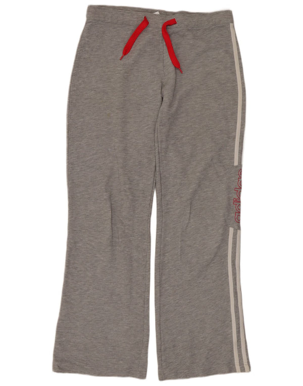 Γυναικεία αθλητική φόρμα γραφικών Adidas UK 10 Small Grey Cotton Sports
