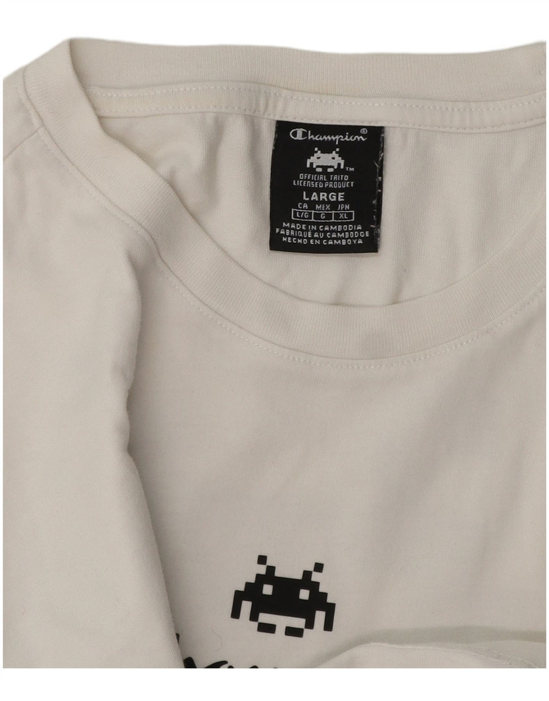 Ανδρικό T-Shirt Champion Graphic Top Large White