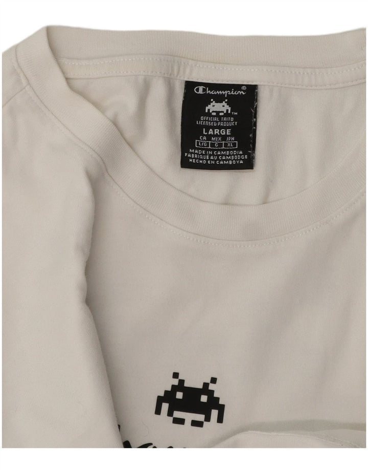 Ανδρικό T-Shirt Champion Graphic Top Large White