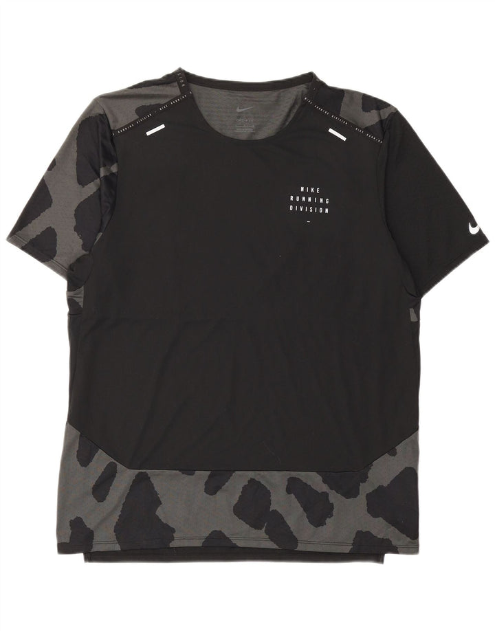 Ανδρικό T-shirt Nike Dri Fit Top Large Μαύρο Πολυεστέρας παραλλαγής