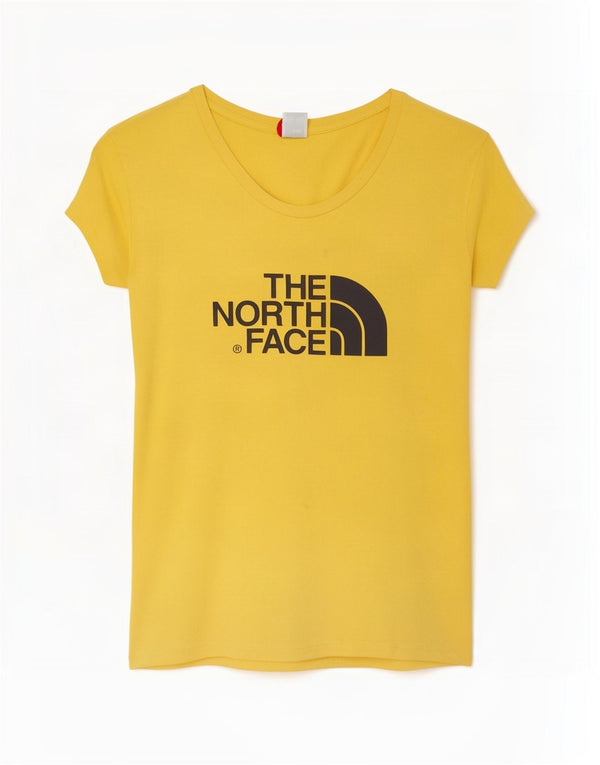 Γυναικείο γραφικό μπλουζάκι North Face Top UK 10 Small κίτρινο βαμβακερό