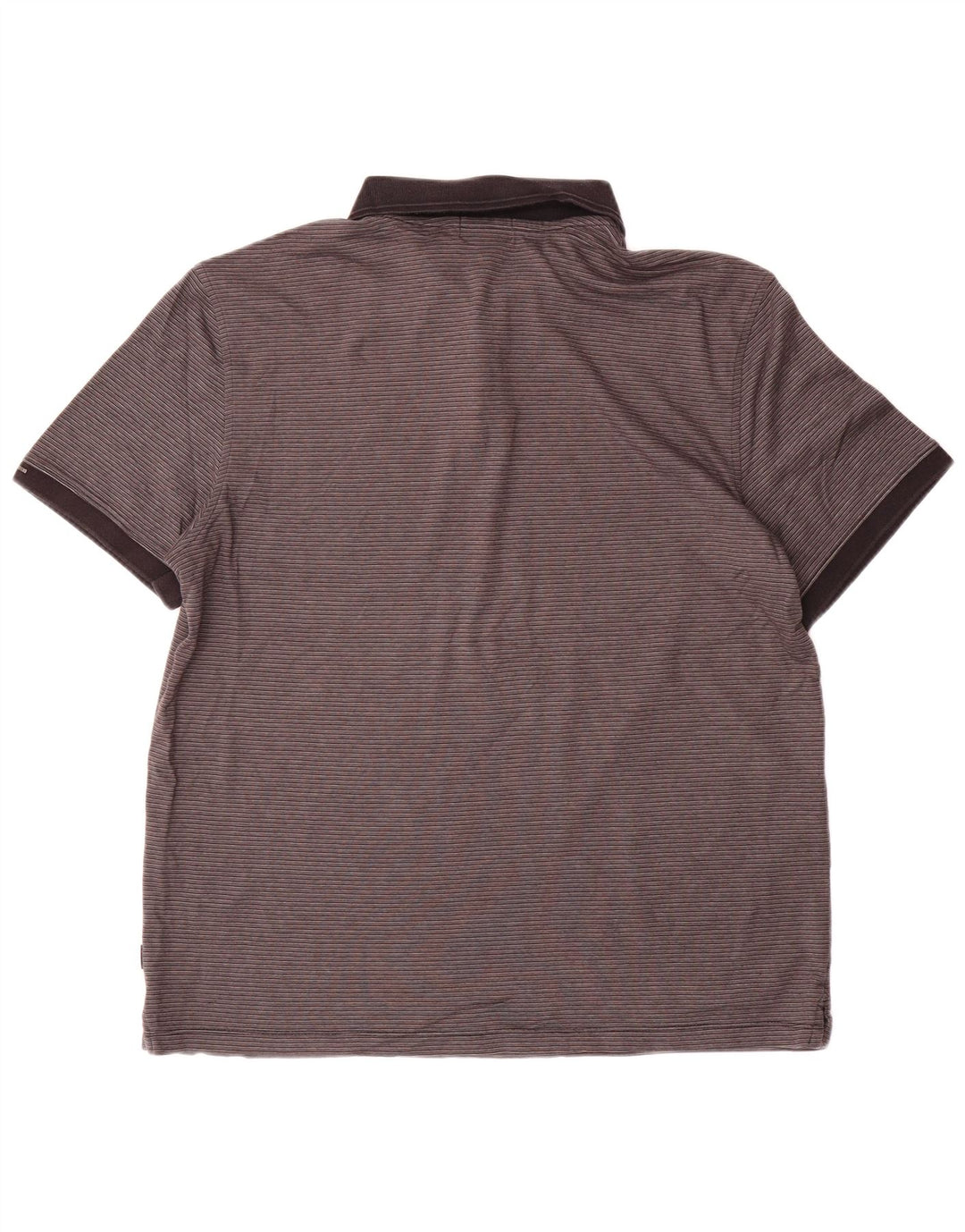 CALVIN KLEIN Ανδρικό πουκάμισο πόλο με μεγάλο γκρι βαμβακερό ριγέ