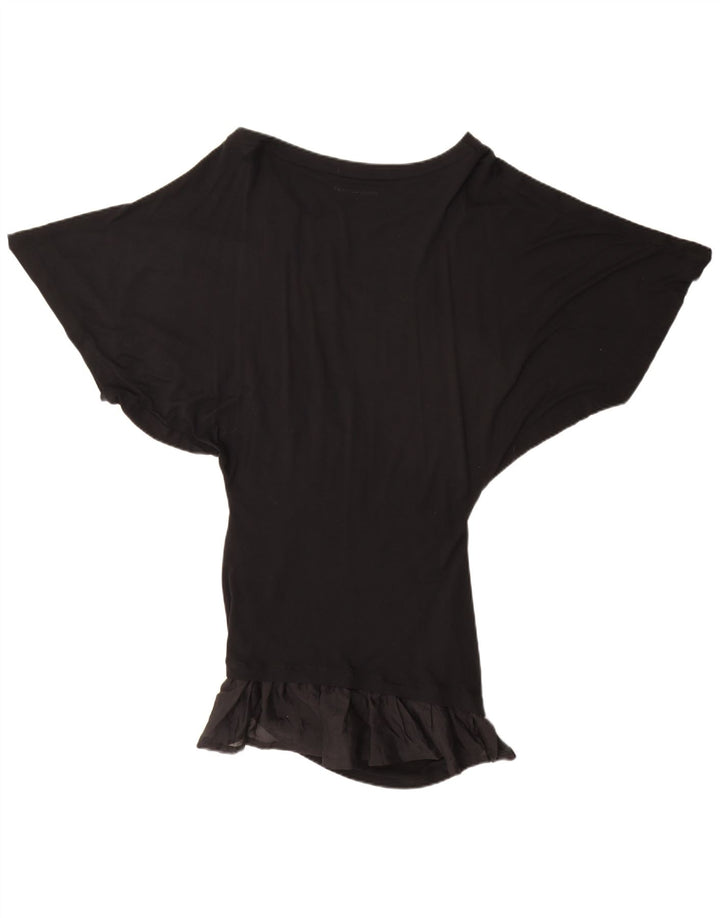 Γυναικείο τουνίκ φόρεμα με ρόπαλο Versace IT 48 XL Μαύρη βισκόζη
