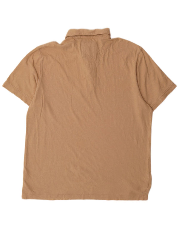Crew Clothing Ανδρικό πουκάμισο πόλο XL Μπεζ βαμβακερό