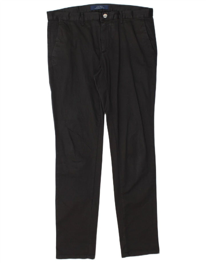Zara Ανδρικό παντελόνι Chino Slim EU 42 Large W32 L32 Μαύρο