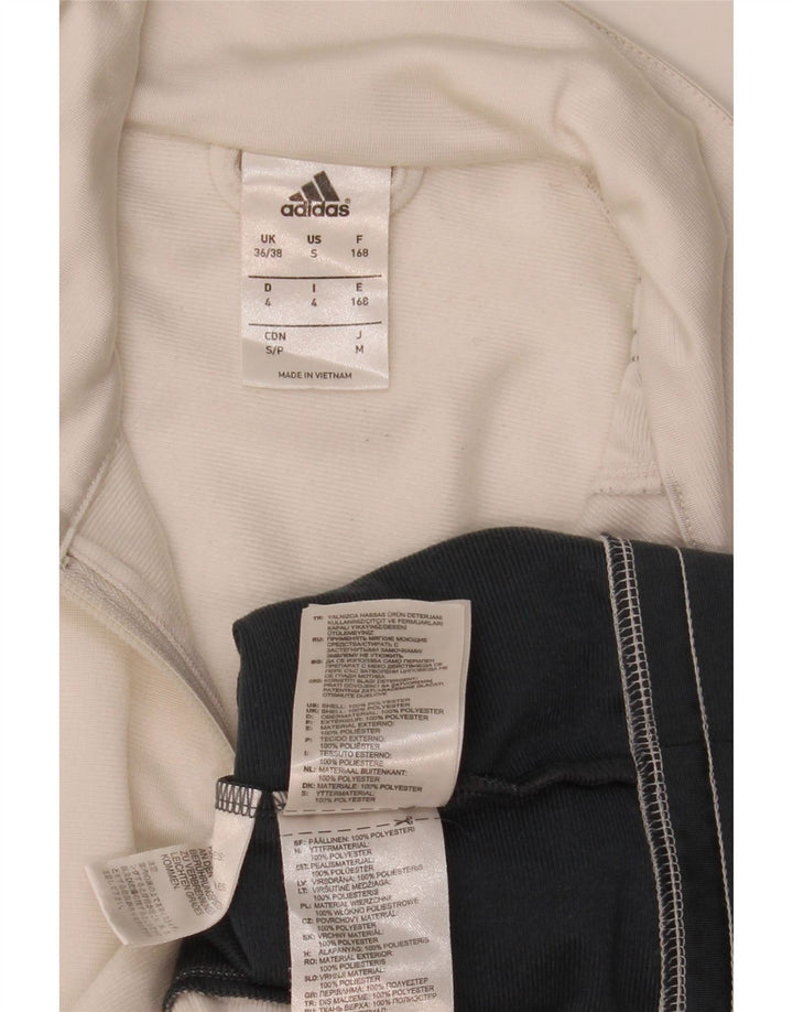 Ανδρική φόρμα Adidas Top Jacket UK 36/38 Small White Colourblock Polyester