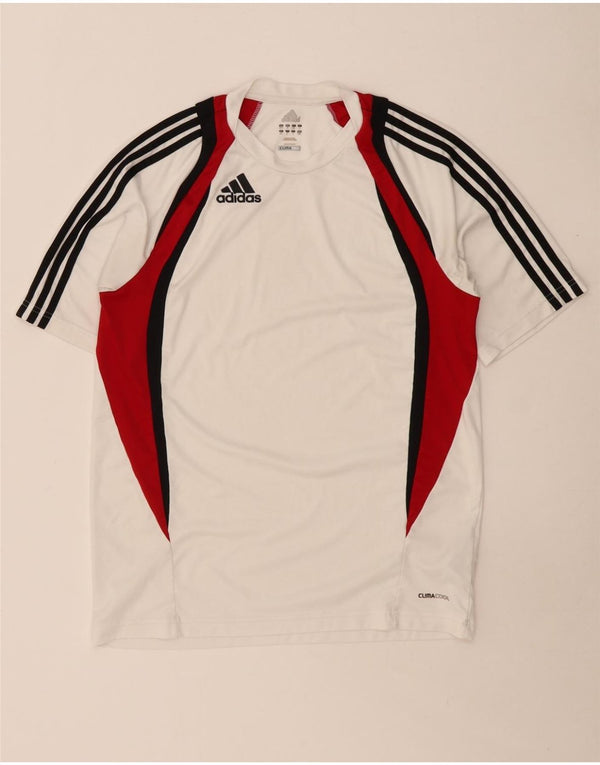Ανδρικό T-Shirt ADIDAS Clima 365 Top UK 40/42 Medium White Colourblock