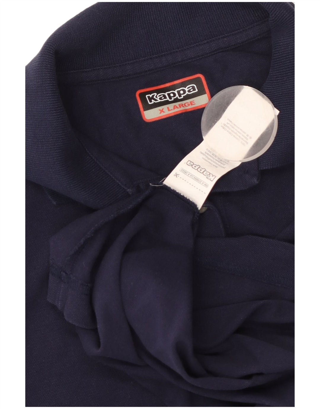 KAPPA Γυναικείο Πόλο Μπλουζάκι UK 18 XL Navy Blue Cotton