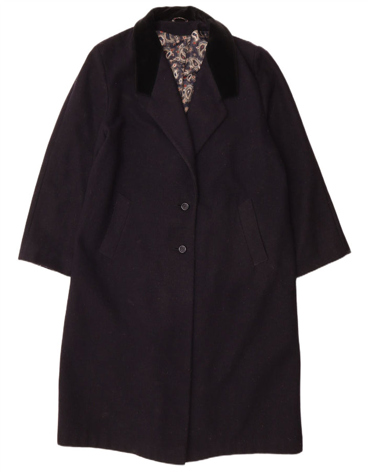 Vintage Γυναικείο Oversized Πανωφόρι UK 14 Medium Navy Blue