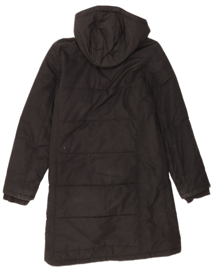 Jack Wolfskin Γυναικείο παλτό με κουκούλα με επένδυση UK 12/14 Μεσαίο μαύρο πολυεστέρα