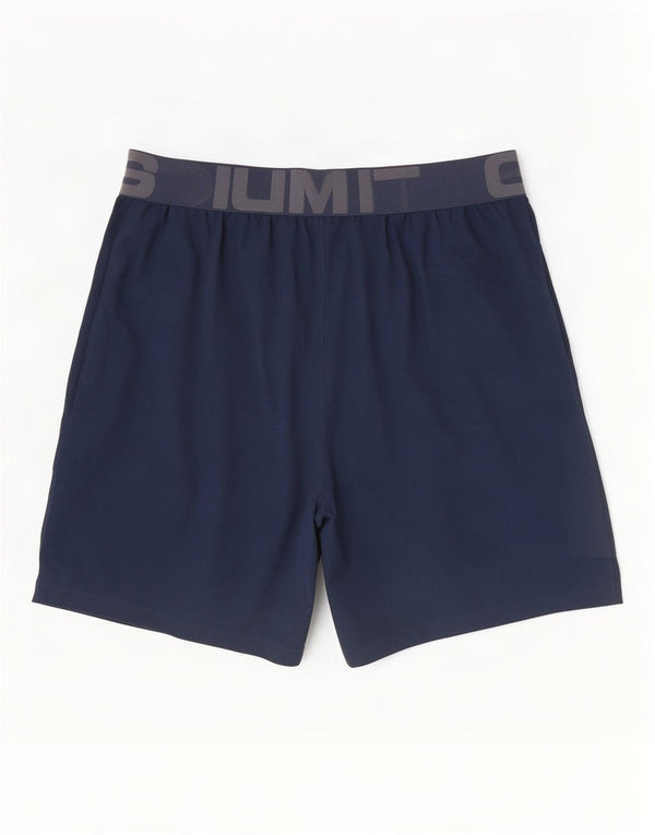 Under Armour Mens Heat Gear Graphic Sport Shorts XL Navy Blue Colourblock