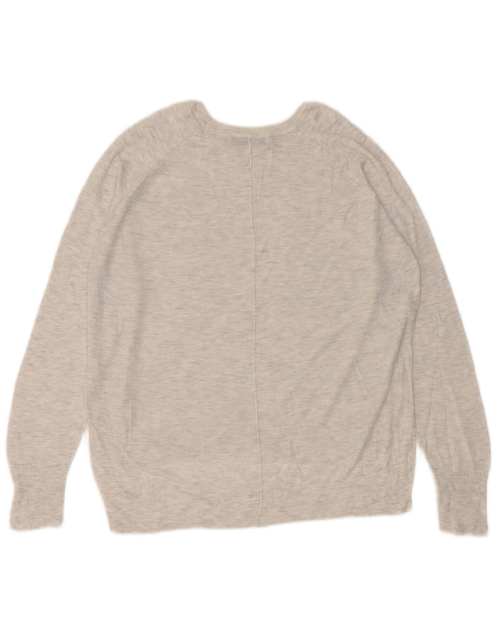 Zara Γυναικείο πουλόβερ με λαιμόκαυστο UK 14 Medium Grey