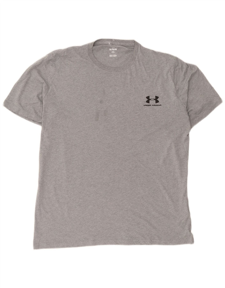 Under Armour Ανδρικό T-Shirt Top XL Γκρι βαμβακερό