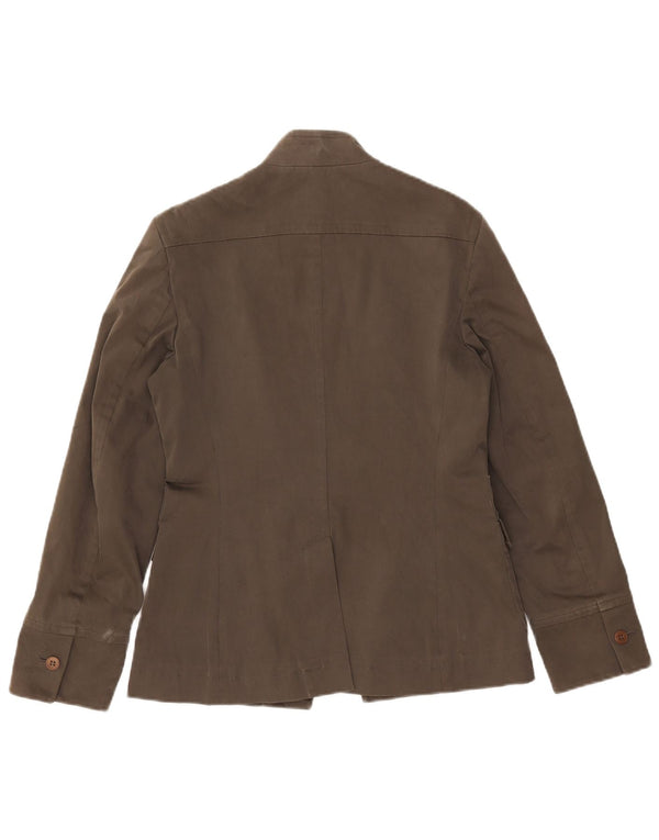 Marella Γυναικείο σακάκι UK 10 Small Brown Βαμβακερό