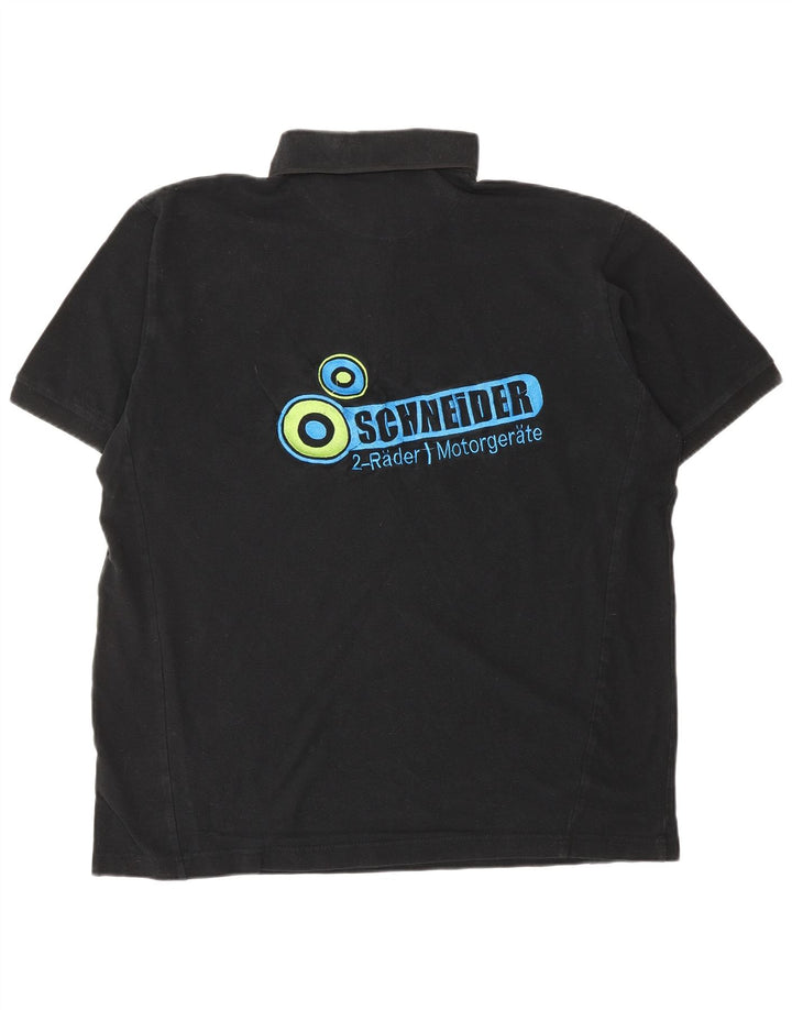 DICKIES Ανδρικό γραφικό πουκάμισο πόλο XL μαύρο βαμβακερό