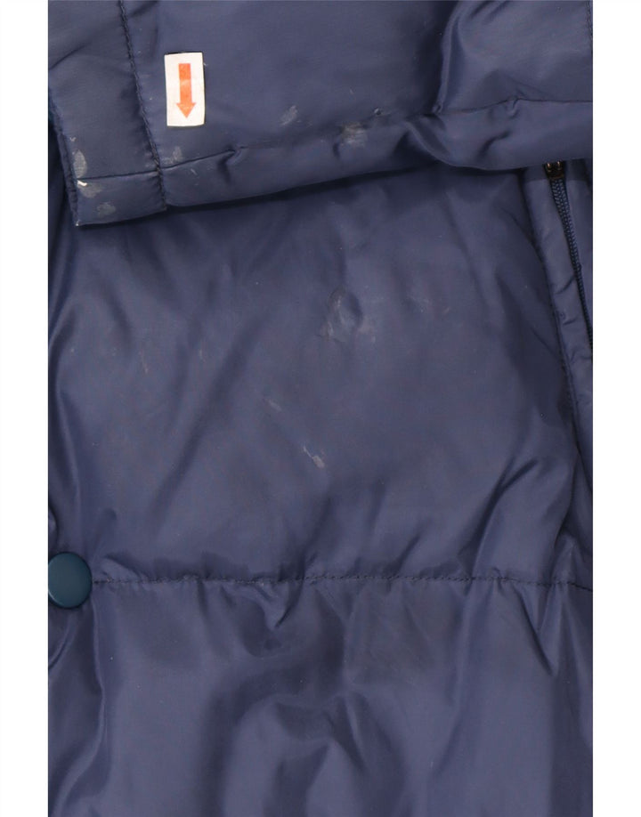 Ανδρικό μπουφάν με κουκούλα KAPPA UK 38 Medium Navy Blue Polyamide