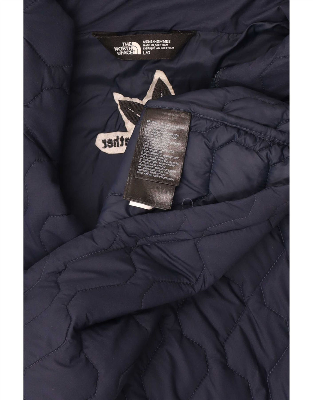 Το North Face Ανδρικό μπουφάν UK 40 Large Navy Blue Nylon