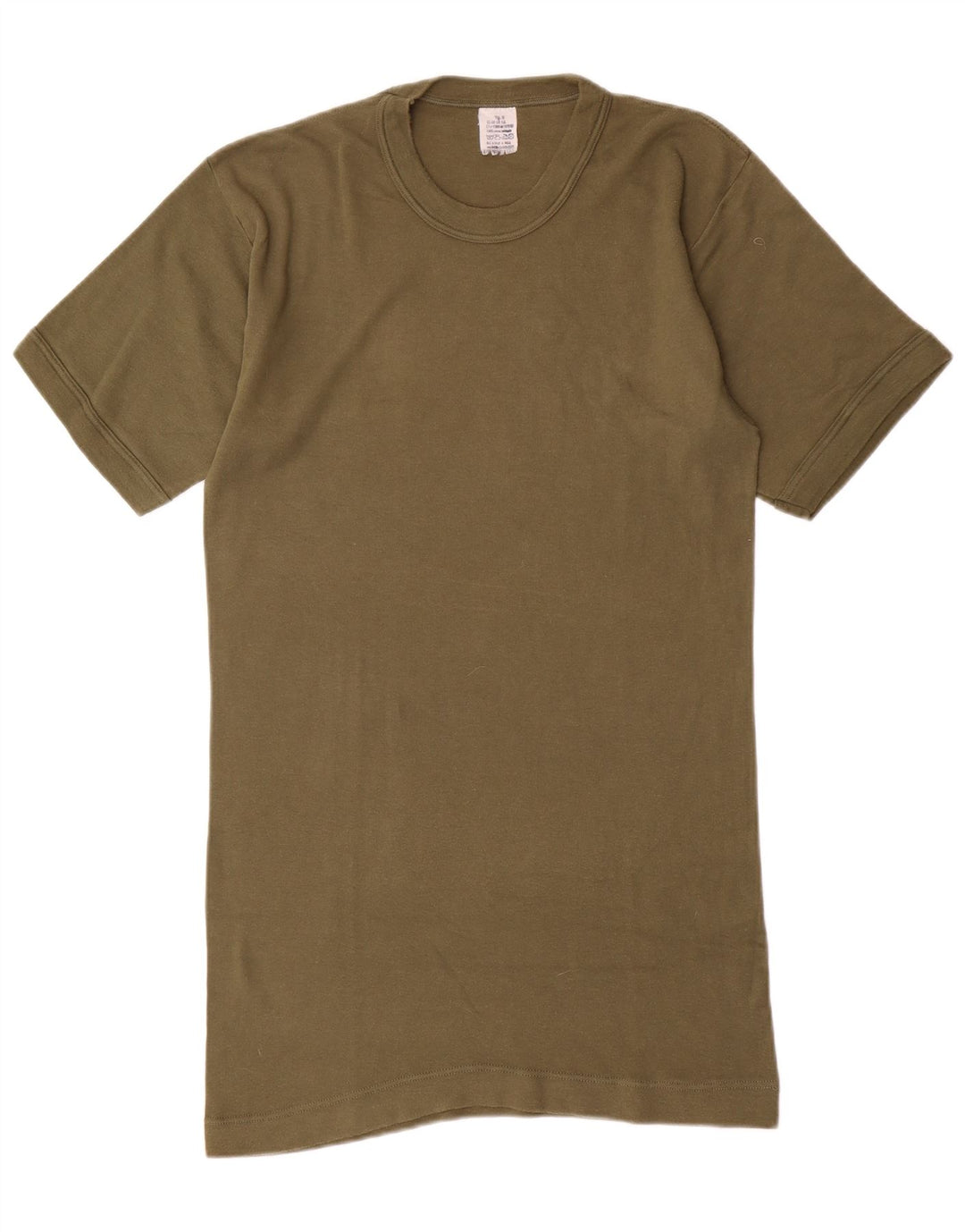Vintage Ανδρικό T-Shirt Top Medium Khaki Cotton