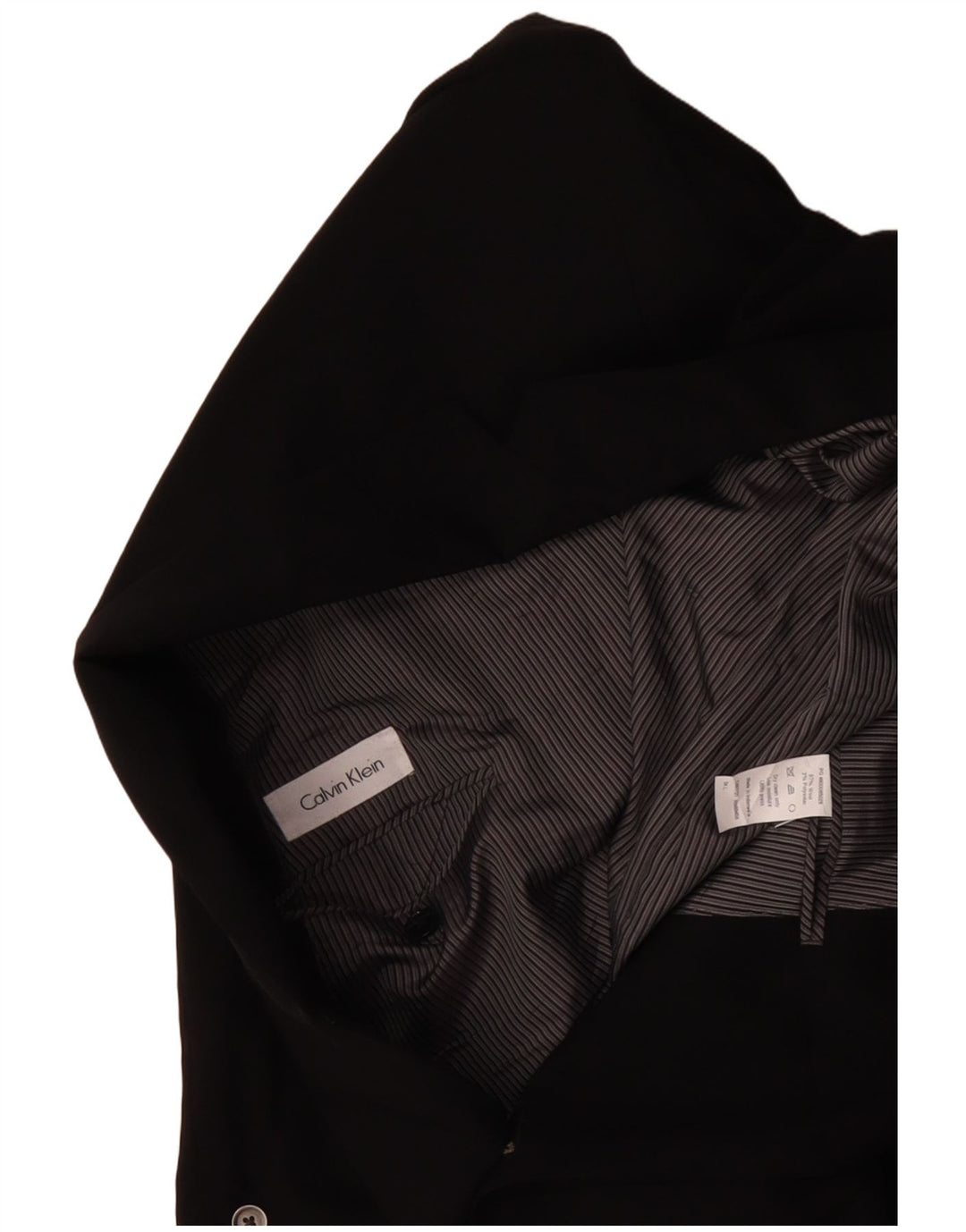 CALVIN KLEIN Ανδρικό σακάκι με 2 κουμπιά σακάκι IT 54 2XL μαύρο μαλλί