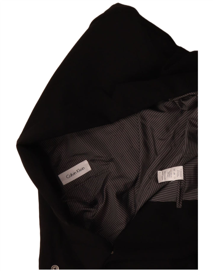 CALVIN KLEIN Ανδρικό σακάκι με 2 κουμπιά σακάκι IT 54 2XL μαύρο μαλλί