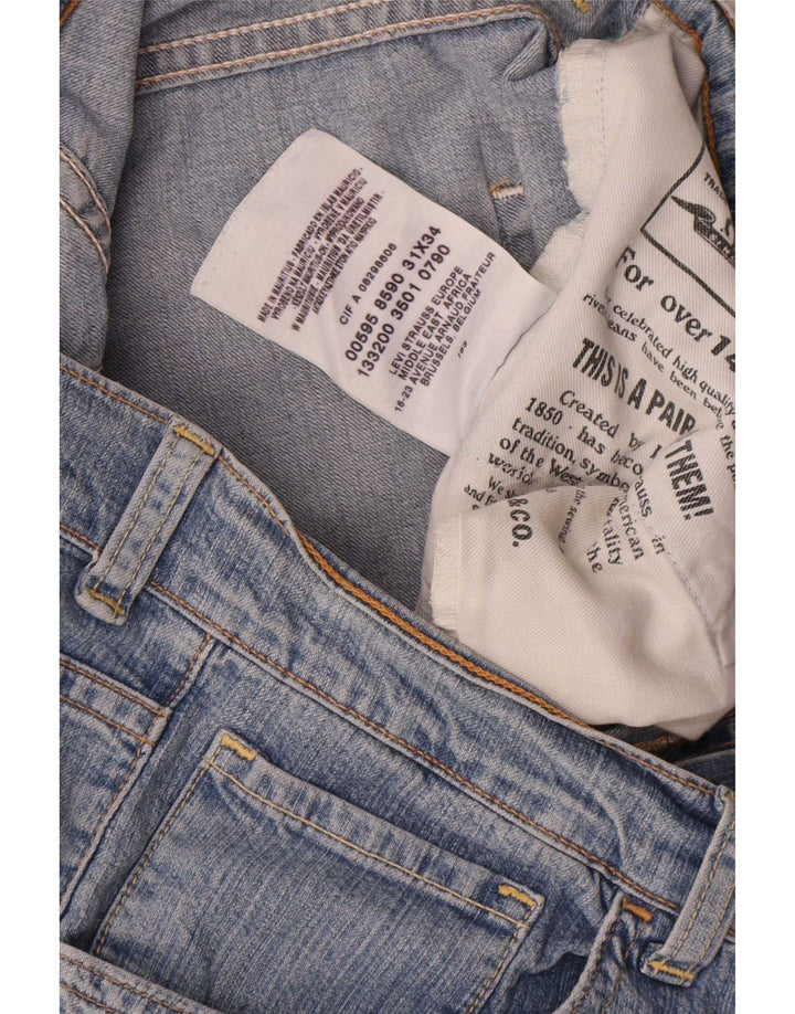 Γυναικείο τζιν ίσιο Levi's W31 L28 Μπλε βαμβακερό