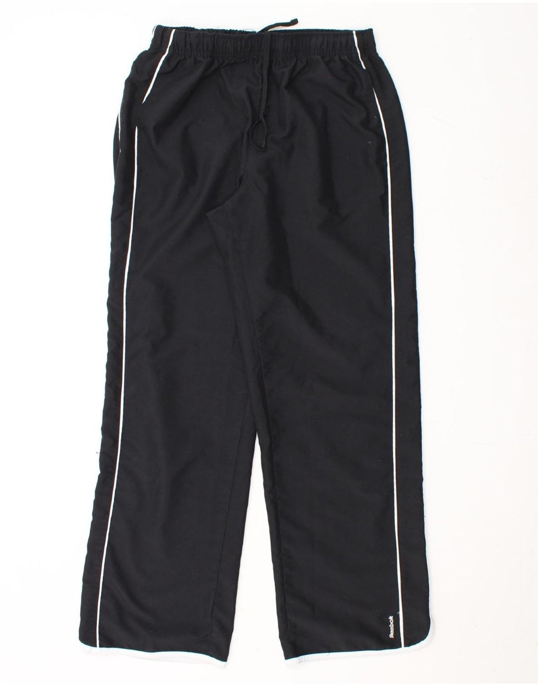 REEBOK Womens Tracksuit Trousers UK 12 Medium Black Polyester